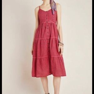 Sundry Promenade tiered midi dress 0